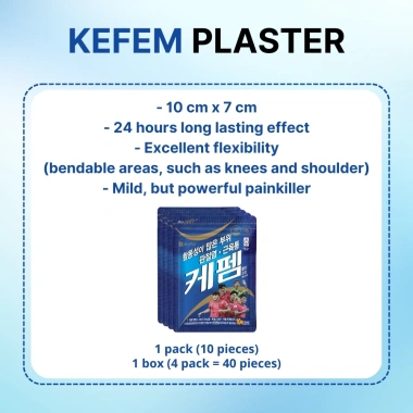 Cao dán giảm đau xương khớp Kefem Plaster 40 miếng - Giá 319.000đ, giảm đau nhanh, hỗ trợ cơ 3