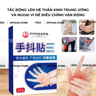 Cao Dán Giảm Run Tay Chân Thảo Dược Hongkong 5 Miếng - Giá 199k, Cải Thiện Run