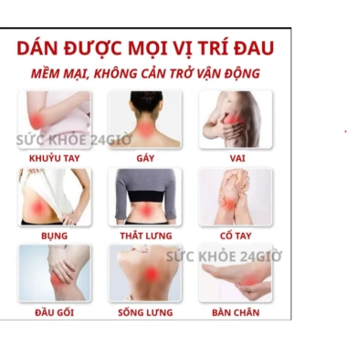 Cao dán gừng thảo dược giảm đau mỏi xương khớp, tê bì tay chân - 50 miếng 28.000đ 2