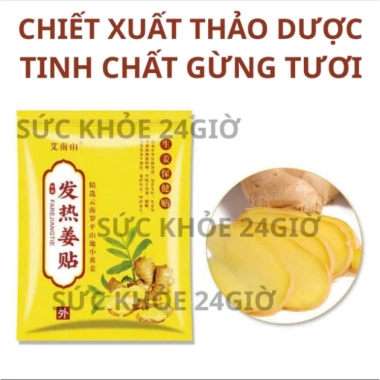 Cao dán gừng thảo dược giảm đau mỏi xương khớp, tê bì tay chân - 50 miếng 28.000đ 4