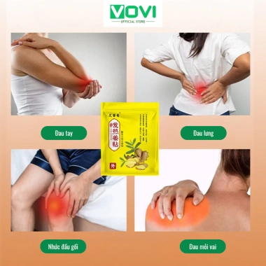 Cao Dán Gừng Trung Hoa 50 miếng – Nguyên liệu thiên nhiên giảm đau xương khớp, vai gáy, giá chỉ 20.000₫ 2