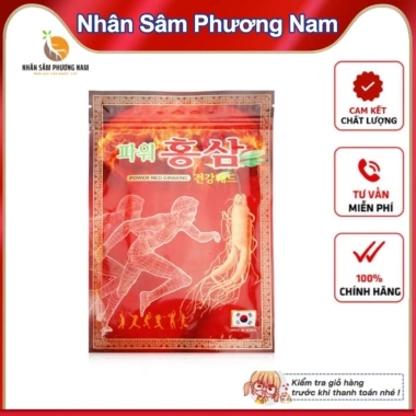 Cao Dán Hồng Sâm Đỏ Hàn Quốc 20 miếng 93x130mm - Giá chỉ 28.000 VNĐ