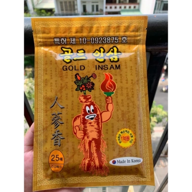 Cao dán hồng sâm Hàn Quốc 20-25 miếng - Tăng sức đề kháng, giảm mệt mỏi, chỉ 25.900 VND
