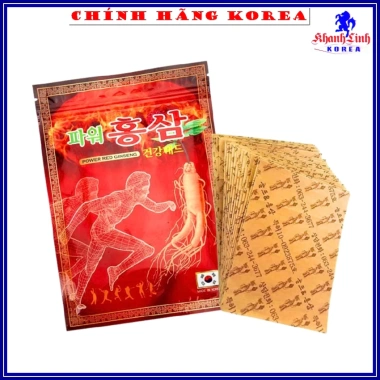 Cao dán hồng sâm Hàn Quốc chính hãng 20 miếng - Khanh Linh giảm đau chấn thương, hỗ trợ nhanh, giá 31.500₫ 6 Cao dán hồng sâm Hàn Quốc chính hãng 20 miếng - Khanh Linh giảm đau chấn thương, hỗ trợ nhanh, giá 31.500₫ 6