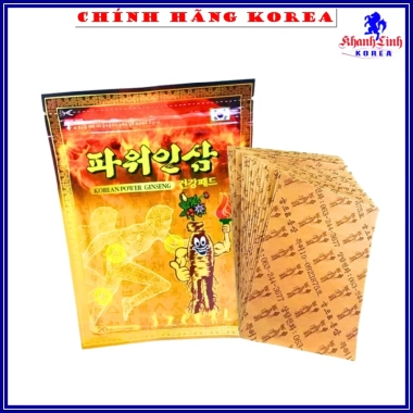 Cao dán hồng sâm Hàn Quốc chính hãng 20 miếng - Khanh Linh giảm đau chấn thương, hỗ trợ nhanh, giá 31.500₫ 7 Cao dán hồng sâm Hàn Quốc chính hãng 20 miếng - Khanh Linh giảm đau chấn thương, hỗ trợ nhanh, giá 31.500₫ 7