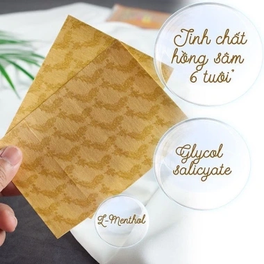 Cao dán Hồng Sâm Hàn Quốc giảm đau xương khớp 20 miếng - Chỉ 29.000đ 4