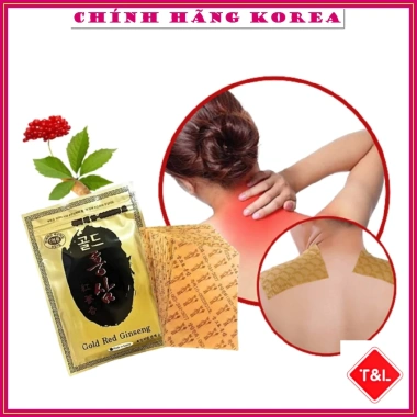 Cao Dán Hồng Sâm Hàn Quốc Gold Red Ginseng 20 miếng Đặc Biệt - Giá chỉ 37.5k 2