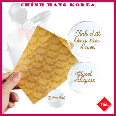 Cao Dán Hồng Sâm Hàn Quốc Gold Red Ginseng 20 miếng Đặc Biệt - Giá chỉ 37.5k 3
