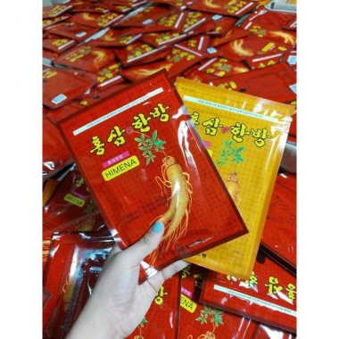 Cao Dán Hồng Sâm Himena Đỏ Hàn Quốc Giảm Đau Nhanh Túi 20 Miếng Giá 25.000đ 9