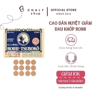 Cao dán huyệt Roihi Tsuboko giảm đau khớp 156 miếng nhập khẩu Nhật giá 259.000đ