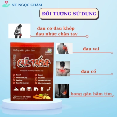 Cao Dán Nóng Chỉ Thống Đau Lưng Cổ Vai Gáy, Cơ Khớp - Gói 5 Miếng, Giá 19.600 VND