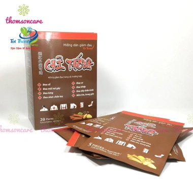Cao dán nóng Chỉ thống giảm đau lưng, cổ vai gáy, nhức tay chân - Gói 5 miếng 25k