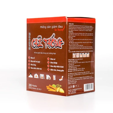 Cao Dán Nóng Thảo Dược Giảm Đau Lưng, Cổ Vai Gáy, Cơ Khớp - Gói 5 Miếng 31.000₫