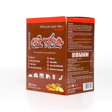 Cao Dán Nóng Thảo Dược Giảm Đau Lưng, Cổ Vai Gáy, Cơ Khớp - Gói 5 Miếng 31.000₫