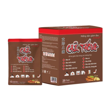 Cao Dán Nóng Thảo Dược Giảm Đau Lưng, Cổ Vai Gáy, Cơ Khớp - Gói 5 Miếng 31.000₫