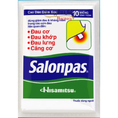 Cao dán Salonpas Hisamitsu Full Box 40 miếng - Giảm đau vai, lưng, cơ nhanh chóng 4 Cao dán Salonpas Hisamitsu Full Box 40 miếng - Giảm đau vai, lưng, cơ nhanh chóng 4