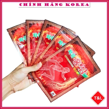 Cao dán sâm Hàn Quốc Power Đỏ 10 gói - Giảm đau lưng, cổ, vai gáy, giá 274.000₫