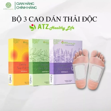 Cao Dán Thải Độc Kim Loại Nặng ATZ Healthy Life Hộp 10 miếng Giảm Độc Tố Tăng Sức Khỏe 2