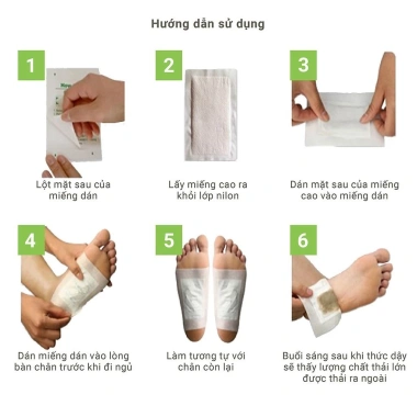 Cao Dán Thải Độc Kim Loại Nặng ATZ Healthy Life Hộp 10 miếng Giảm Độc Tố Tăng Sức Khỏe 3