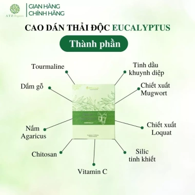 Cao Dán Thải Độc Kim Loại Nặng ATZ Healthy Life Hộp 10 miếng Giảm Độc Tố Tăng Sức Khỏe 7