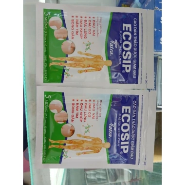 Cao dán thảo dược Ecosip 5 miếng - Giảm đau xương khớp nhanh, giá chỉ 22.000đ 3