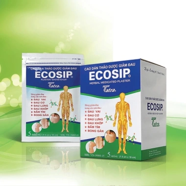 Cao dán thảo dược Ecosip Plaster Sheng Chun Tatra giảm đau vai, cơ, lưng, khớp, bầm tím, bong gân - Giá 27.000đ 4