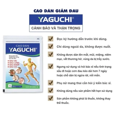 Cao dán thảo dược Yaguchi 1 gói 5 miếng - Giảm đau vai, lưng, khớp, cơ, giá chỉ 18.000 đồng 2 Cao dán thảo dược Yaguchi 1 gói 5 miếng - Giảm đau vai, lưng, khớp, cơ, giá chỉ 18.000 đồng 2