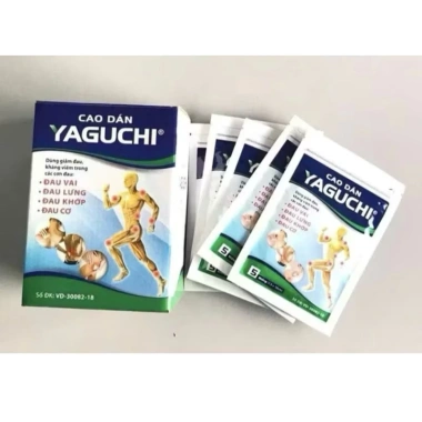 Cao dán thảo dược Yaguchi 1 gói 5 miếng - Giảm đau vai, lưng, khớp, cơ, giá chỉ 18.000 đồng