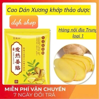 Cao dán xương khớp 50 miếng Tinh chất Gừng Thảo dược Đông y Túi Vàng - Giá chỉ 19.000 VND