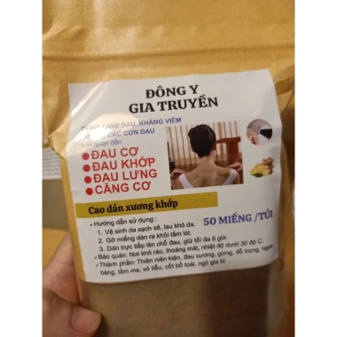 Cao Dán Xương Khớp Đông Y - Giảm Đau Vai Gáy, Bảo Vệ Khớp, Giá 30.000đ 6