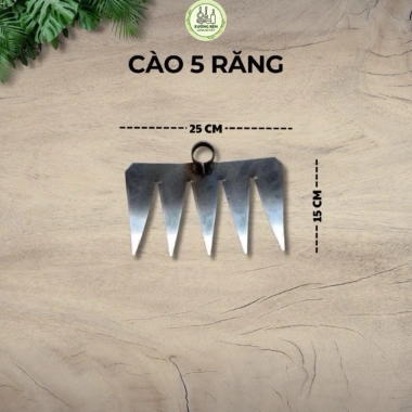 Cào đất 5 răng và 7 răng thép loại 1 độ bền cao, phù hợp làm ruộng vườn, giá ưu đãi 60.000 VND 4