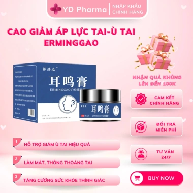 Cao Giảm Ù Tai Erminggao Nhật Bản 30g - Giảm Áp Lực, Đau Tai, Nghe Kém, Ngủ Ngon