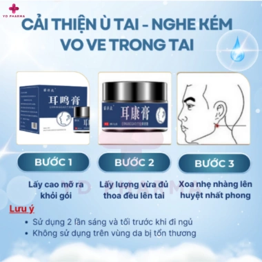 Cao Giảm Ù Tai Erminggao Nhật Bản 30g - Giảm Áp Lực, Đau Tai, Nghe Kém, Ngủ Ngon