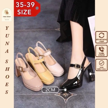 Cao gót 9P CG9P-060 - Giày đi tiệc mũi vuông thời trang, mẫu chuẩn form, chỉ 224.420 VND