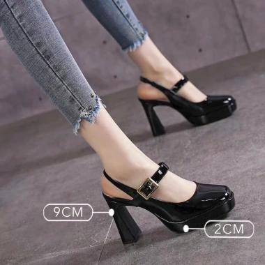 Cao gót 9P CG9P-060 - Giày đi tiệc mũi vuông thời trang, mẫu chuẩn form, chỉ 224.420 VND