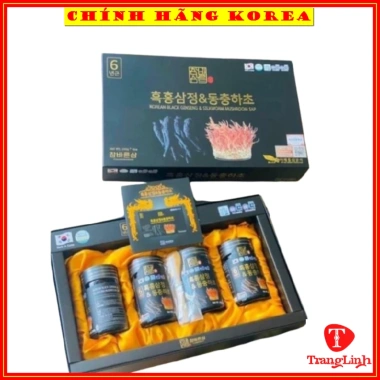 Cao hắc sâm đông trùng hạ thảo Hàn Quốc 4 lọ - Tăng đề kháng, phòng ung thư, giá ưu đãi 785.000 VND