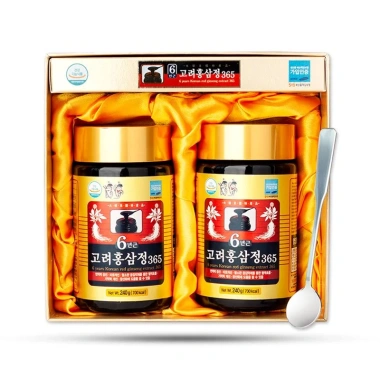 Cao Hồng Sâm 365 Hàn Quốc 6 Năm Tuổi Hộp Vàng Set 2 Hũ 240g Giá Ưu Đãi 550k 2