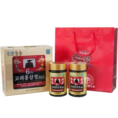 Cao Hồng Sâm 365 Hàn Quốc 6 Năm Tuổi Hộp Vàng Set 2 Hũ 240g Giá Ưu Đãi 550k 3