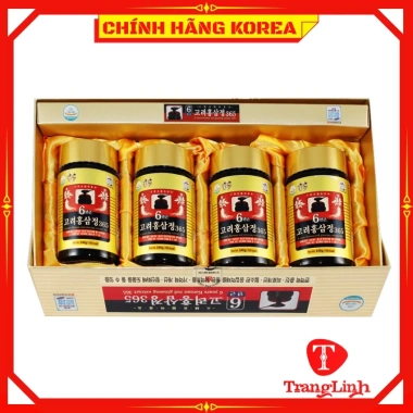 Cao hồng sâm 365 Hàn Quốc hộp 4 lọ - Cao sâm chính hãng, tăng sức đề kháng, giảm 20%