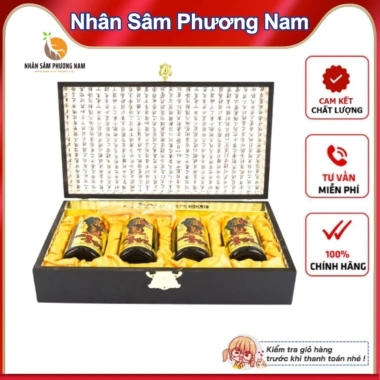Cao Hồng Sâm 6 Năm Hộp Gỗ Đen Hàn Quốc - Giá ưu đãi 799.000đ - nhansamphuongnam