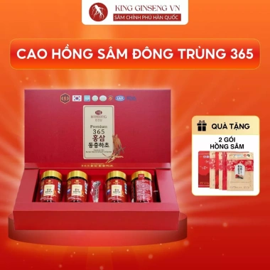 Cao Hồng Sâm Đông Trùng Hạ Thảo 365 Hàn Quốc - Giảm giá 520k 2 hoặc 4 lọ tăng sức đề kháng