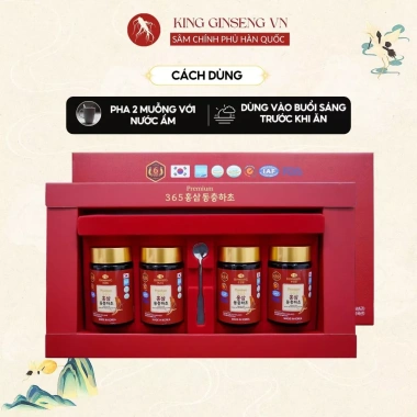Cao Hồng Sâm Đông Trùng Hạ Thảo 365 Hàn Quốc - Giảm giá 520k 2 hoặc 4 lọ tăng sức đề kháng