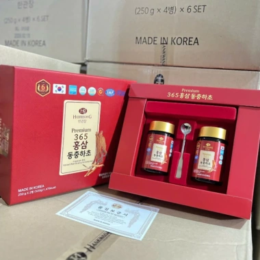 Cao Hồng Sâm Đông Trùng Hạ Thảo 365 Hàn Quốc - Giảm giá 520k 2 hoặc 4 lọ tăng sức đề kháng