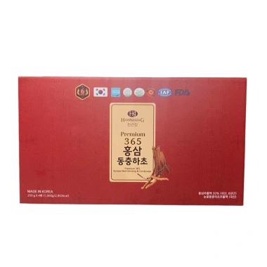 Cao hồng sâm đông trùng hạ thảo 365 Premium Hàn Quốc 2 lọ 250g giảm giá 690k