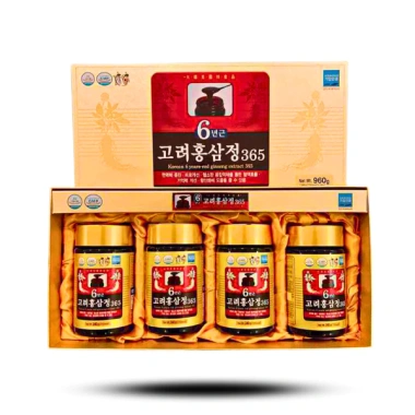 Cao Hồng Sâm Hàn Quốc 365 - Phục hồi sức khỏe sau bệnh, 4 lọ 240ml, giá ưu đãi 748.720₫