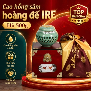 Cao Hồng Sâm Hoàng Đế IRE Hàn Quốc 500g - Giá giảm 1,169,000 VND, tăng sức khỏe