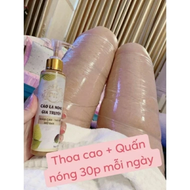 Cao lá nóng gia truyền tan mỡ, dùng chung đai nịt bụng - Tặng thước dây, giảm giá 25.000₫ 2