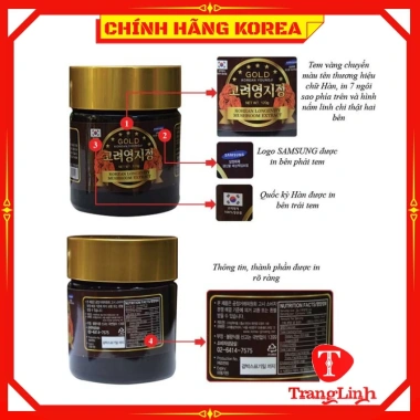 Cao linh chi Hàn Quốc hộp gỗ trắng 3 lọ 120g - Giá ưu đãi 759.000đ - Chính hãng tranglinhkorea