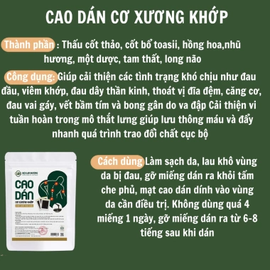 Cao nấu cô đặc Bội Lan Đường 3 miếng - Giảm đau cổ vai, lưng, trật khớp 180k 3