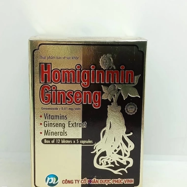 Cao Nhân Sâm Homiginmin Ginseng Phúc Vinh Bổ Sung Vitamin Khoáng Chất - Hộp 12 Vỉ x 5 Viên - Giá Ưu Đãi 70.000₫ 3